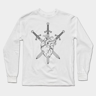 Three of Swords Long Sleeve T-Shirt